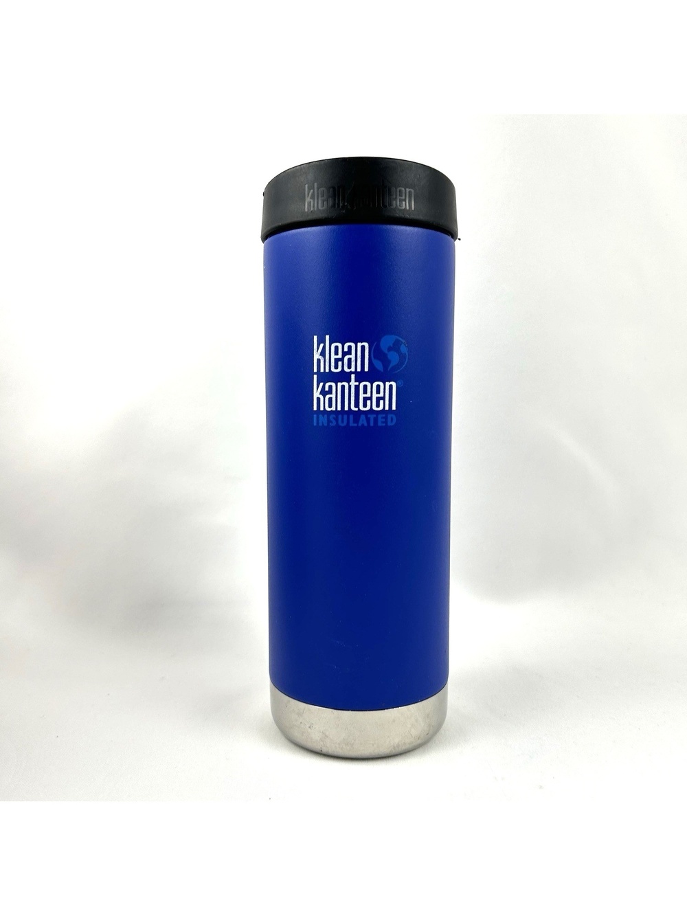 Klean Kanteen 16 Oz Blue Insulated Steel Water Bottle With Screw Cap